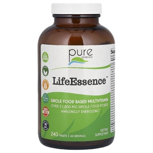 Pure Essence, LifeEssence, цельнопищевые мультивитамины, 240 таблеток