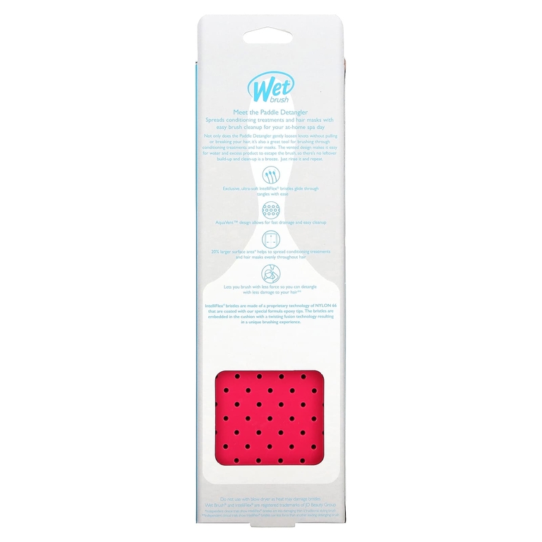 Wet Brush, Распутывающая расческа, розовая, 1 расческа