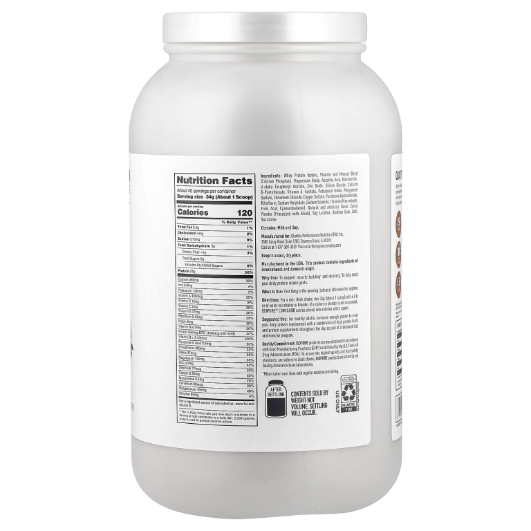 Isopure, Протеиновый порошок с низкоуглеводным содержанием, арахисовая паста с шоколадом, 2,99 фунта (1,36 кг)