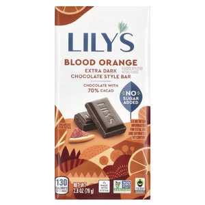 Lily's Sweets, Батончик темного шоколада с 70% какао, красный, 80 г (2,8 унции)