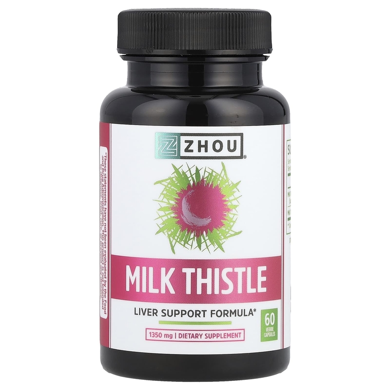 Zhou Nutrition, Расторопша, 1350 мг, 60 растительных капсул (450 мг на капсулу)