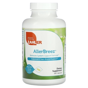 Zahler, AllergBreeze, формула для поддержки иммунной системы, 180 капсул (Товар снят с продажи) 