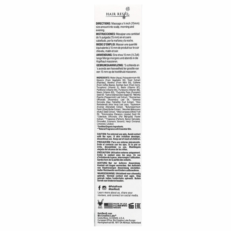 Petal Fresh, Hair ResQ, Follicle Stimulator, сыворотка для стимуляции фолликулов, 60 мл (2 жидк. унции)