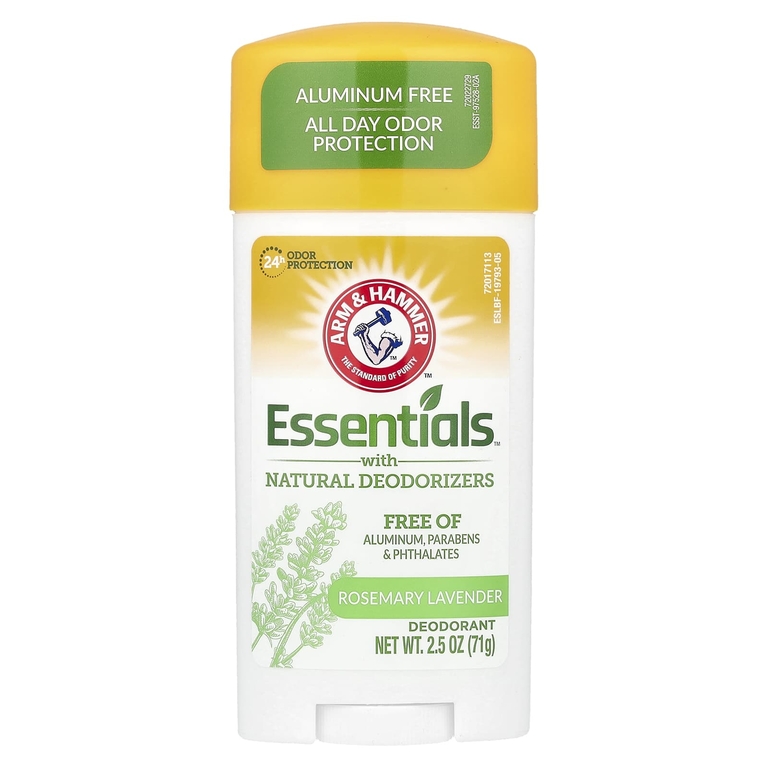 Arm & Hammer, Essentials™, дезодорант с натуральными дезодорирующими компонентами, розмарин и лаванда, 71 г (2,5 унции)
