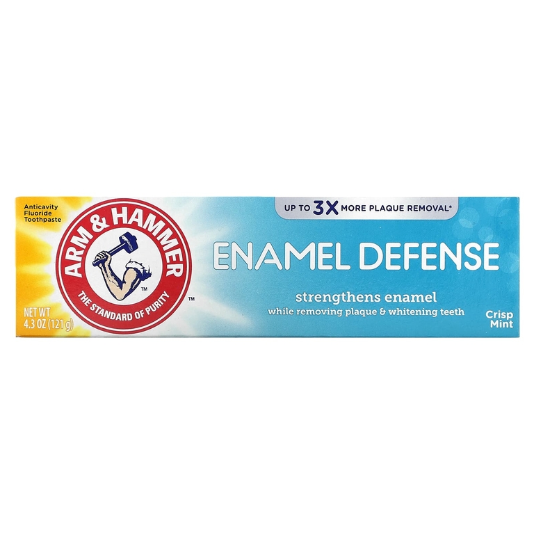 Arm & Hammer, Enamel Defense, зубная паста с фтором, свежая мята, 121 г (4,3 унции) (Товар снят с продажи) 