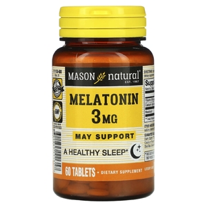 Mason Natural, Мелатонин, 3 мг, 60 таблеток