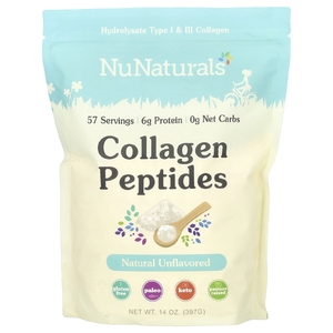 NuNaturals, Пептиды коллагена, 397 г (14 унций)