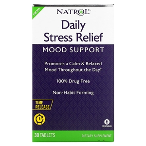 Natrol, ежедневное средство для снятия напряжения, с медленным высвобождением, 30 таблеток