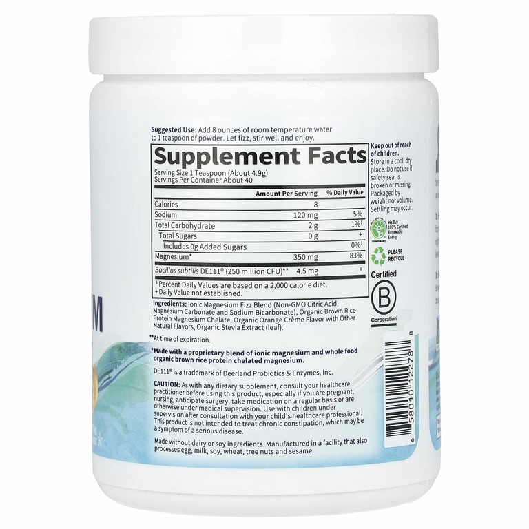 Garden of Life, Dr. Formulated, цельнопищевой магний, с апельсиновым вкусом, 197,4 г (7 унций)
