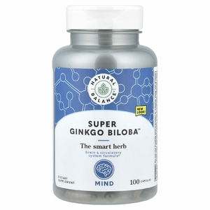 Natural Balance, Super Ginkgo Biloba™, 100 капсул