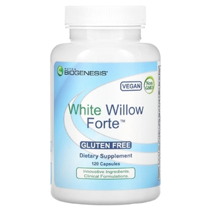 Nutra BioGenesis, White Willow Forte, белая ива, 120 капсул