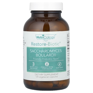 Nutricology, Restore-Biotic, сахаромицеты Буларди, 120 вегетарианских капсул