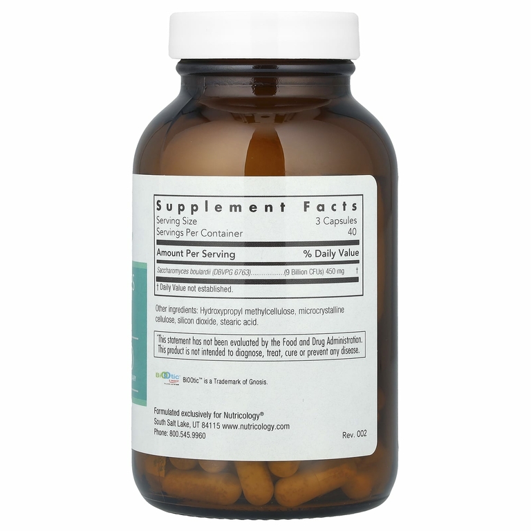 Nutricology, Restore-Biotic, сахаромицеты Буларди, 120 вегетарианских капсул
