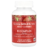 California Gold Nutrition, жевательные таблетки с комплексом витаминов группы B, клубника, 45 вегетарианских жевательных таблеток