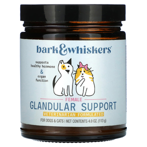 Dr. Mercola, Bark & Whiskers™, добавка для поддержки щитовидной железы у женщин, для собак и кошек, 113 г (4 унции)