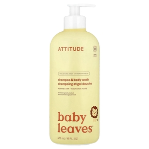ATTITUDE, Little Leaves Science, натуральный шампунь и гель для душа 2 в 1, грушевый нектар, 473 мл (16 жидк. унций)