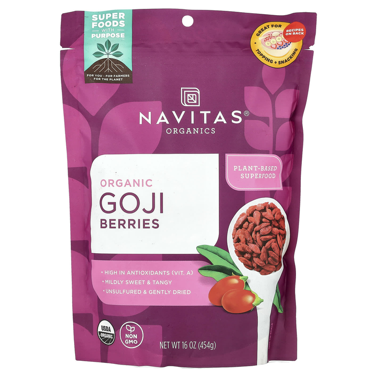 Navitas Organics, Органические ягоды годжи, 16 унц. (454 г)