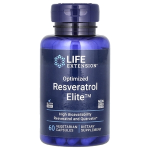 Life Extension, оптимизированный ресвератрол, 60 вегетарианских капсул
