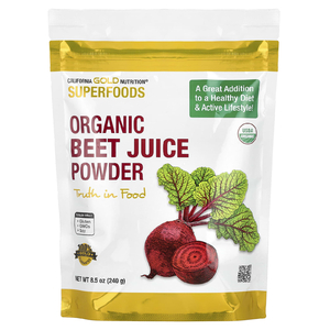California Gold Nutrition, Superfoods, порошок из органического свекольного сока, 240 г (8,5 унции)