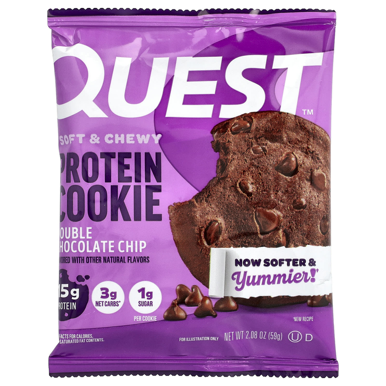 Quest Nutrition, Protein Cookie, двойная шоколадная крошка, 12 штук, 59 г (2,08 унции)