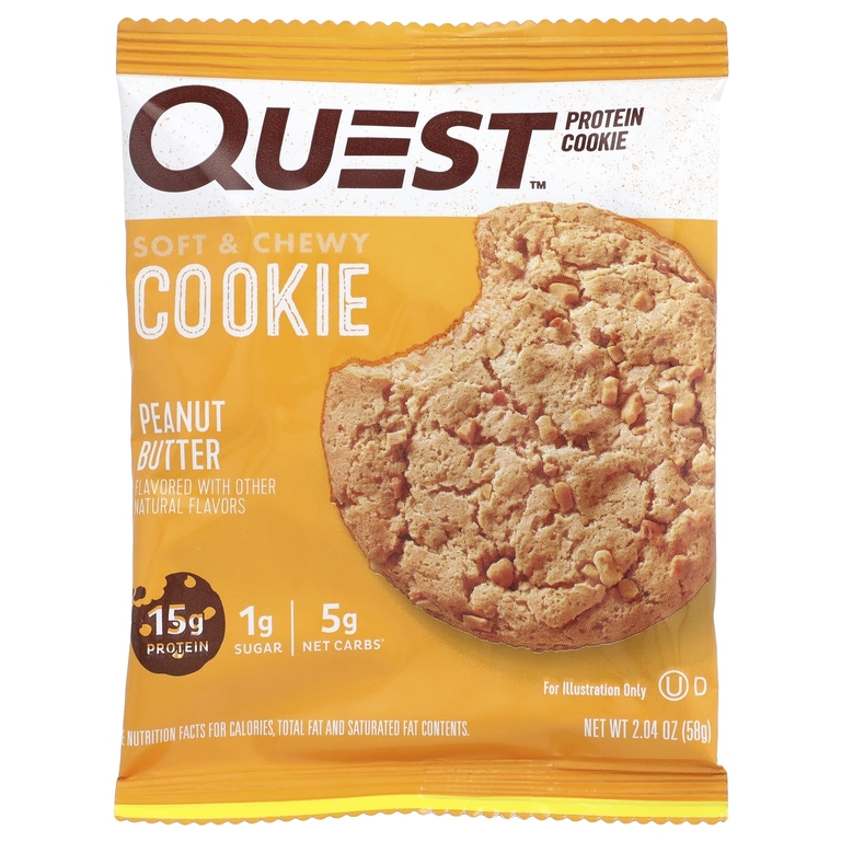 Quest Nutrition, Protein Cookie, арахисовая паста, 12 штук, 58 г (2,04 унции)