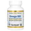 California Gold Nutrition, омега 800, ультраконцентрированный рыбий жир с омега-3, в форме триглицеридов KD-Pur, 1000 мг, 30 капсул из рыбьего желатина