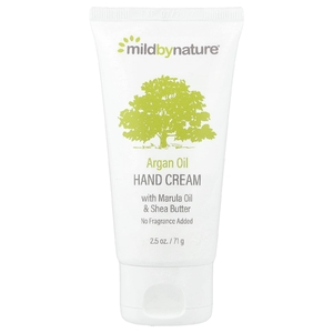 Mild By Nature, успокаивающий крем для рук с аргановым маслом, маслом марулы, кокосовым маслом и маслом ши, без запаха, 71 г (2,5 унции)