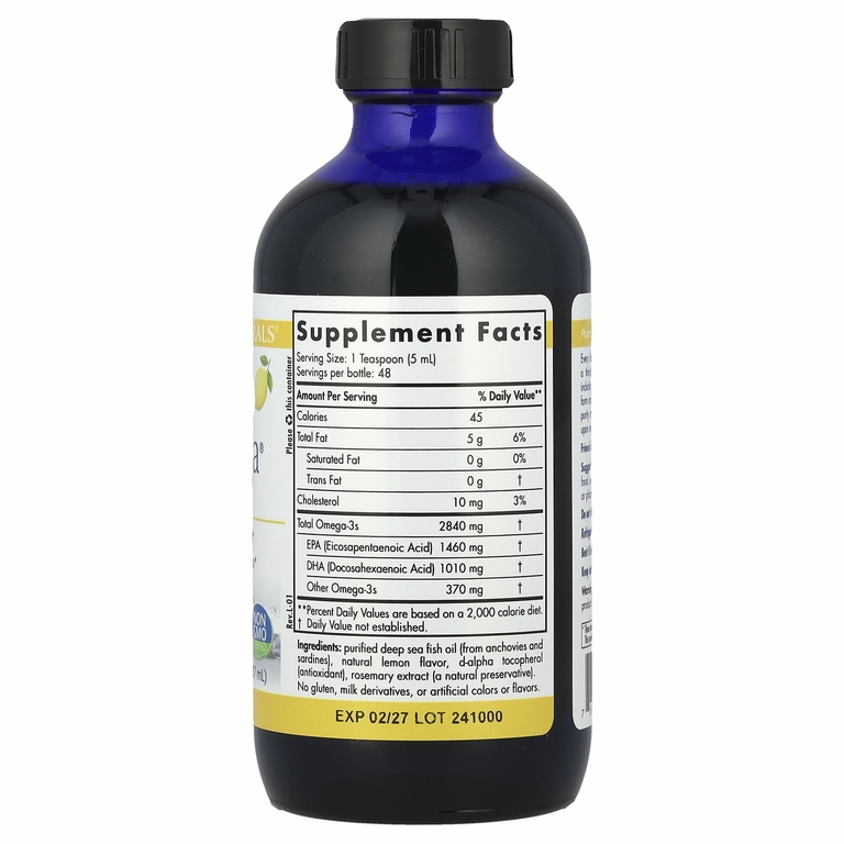 Nordic Naturals, ProOmega, лимон, 237 мл (8 жидк. унций)