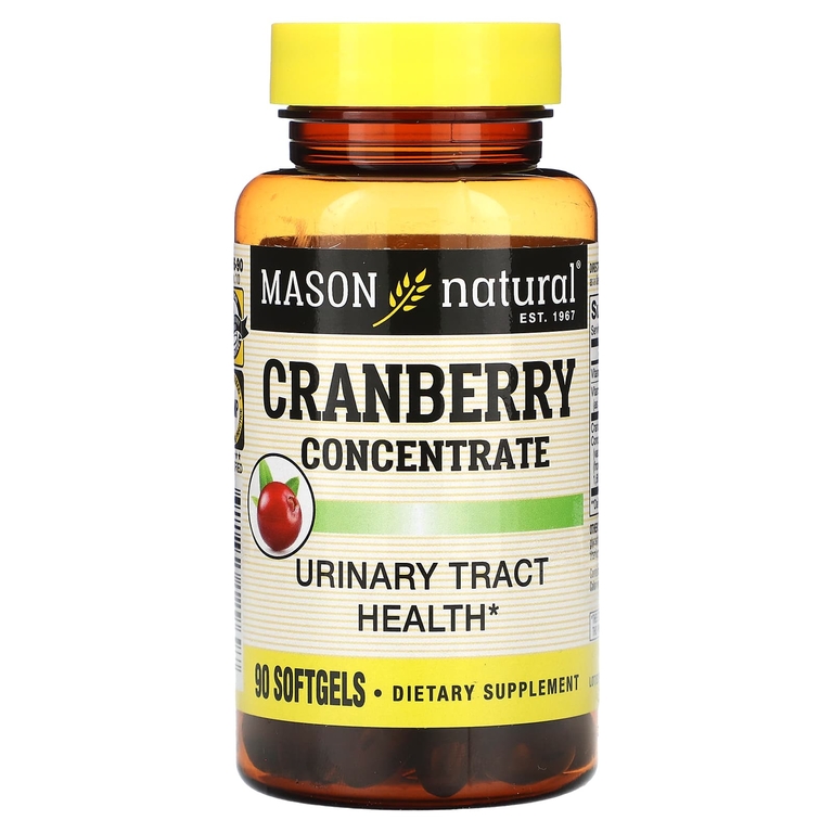 Mason Natural, Клюквенный концентрат, 90 мягких таблеток