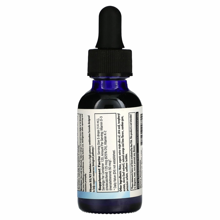 Nutra BioGenesis, эмульсия витаминов D3 и K2, 30 мл (1 жидк. унция)