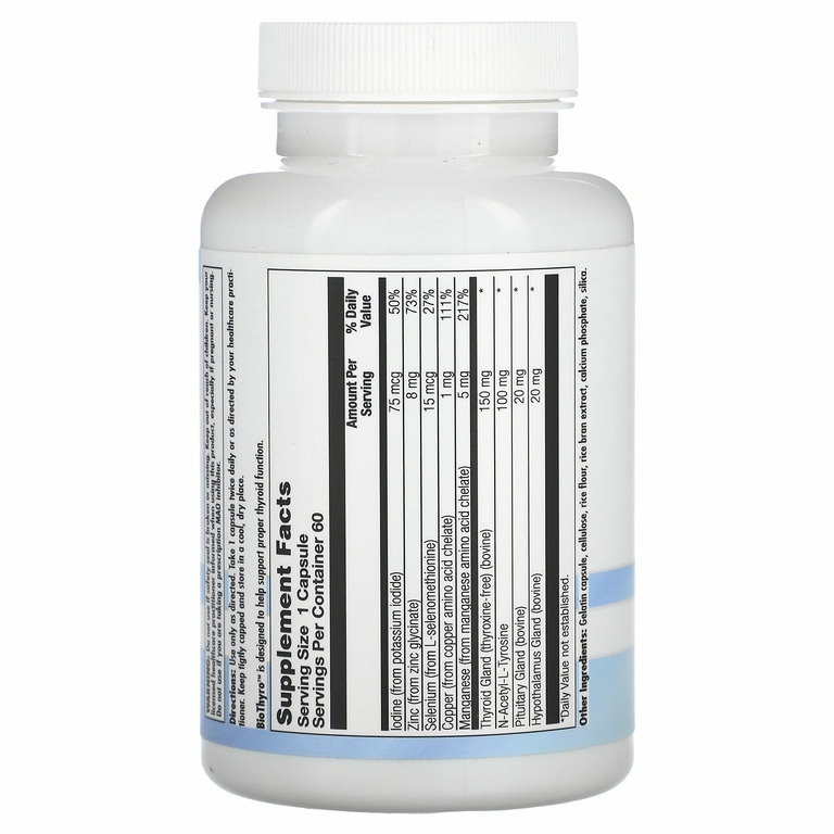 Nutra BioGenesis, BioThyro, 60 капсул