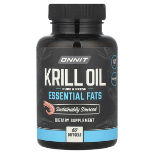 Onnit, масло криля, незаменимые жирные кислоты, 60 мягких капсул
