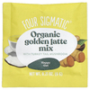 Four Sigmatic, смесь для приготовления органического золотого латте с трутовиком разноцветным, без кофеина, 10 пакетиков по 6 г (0,21 унции)
