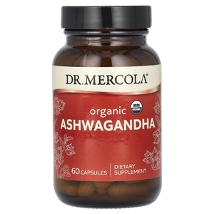 Dr. Mercola, органическая ашваганда, 60 капсул