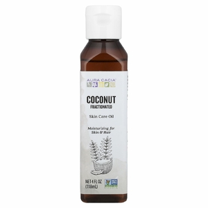 Aura Cacia, Фракционированное масло для ухода за кожей, кокос, 118 мл (4 жидк. унц.)