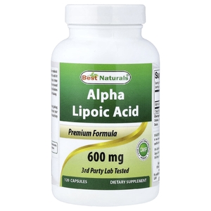 Best Naturals, альфа-липоевая кислота, 600 мг, 120 капсул