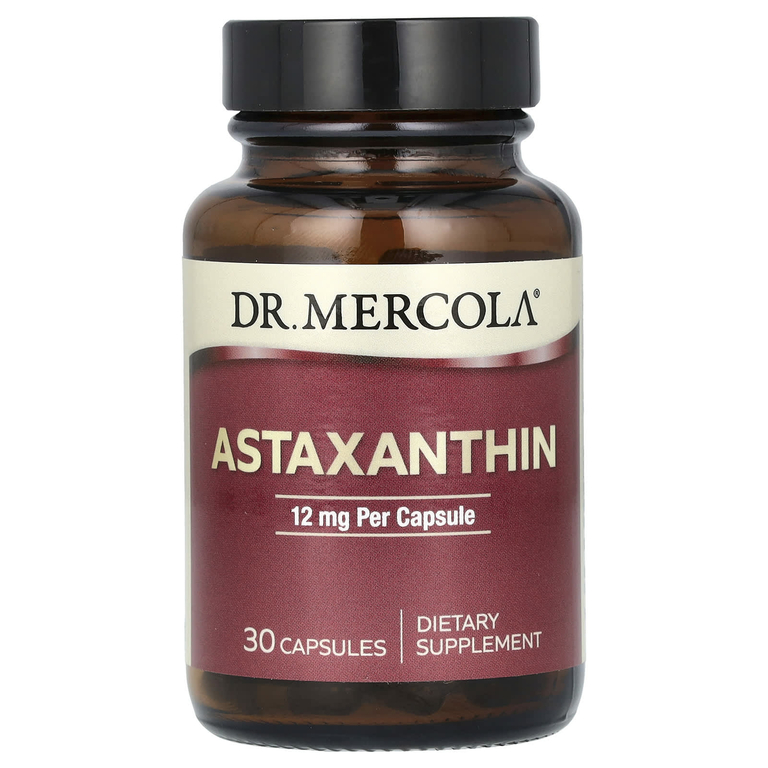 Dr. Mercola, астаксантин, 12 мг, 30 капсул