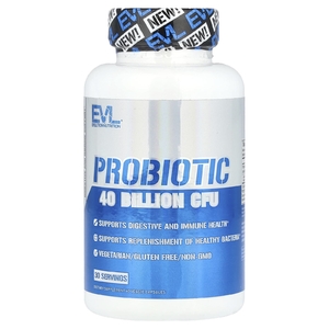 EVLution Nutrition, пробиотик, 60 растительных капсул