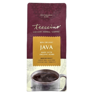 Teeccino, Травяной кофе из цикория, средней обжарки, без кофеина, 312 г (11 унций)
