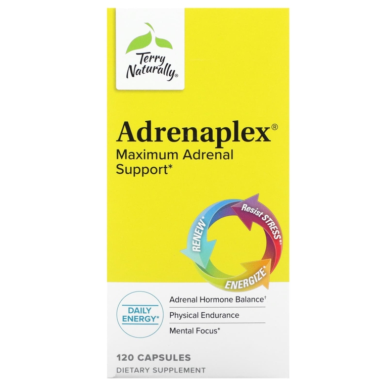 Terry Naturally, Adrenaplex, максимальная поддержка надпочечников, 120 капсул