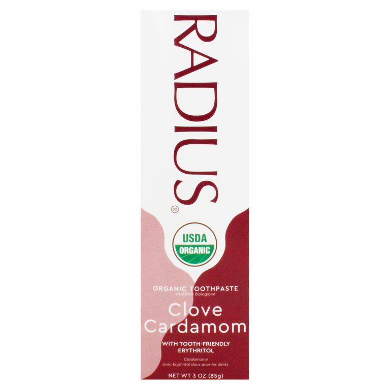 RADIUS, Органическая зубная паста, гвоздика и кардамон, 85 г (3 унции)