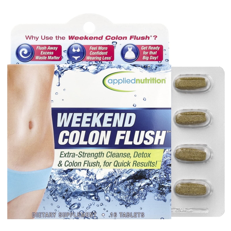 Applied Nutrition, Weekend Colon Flush®, добавка для очищения кишечника, 16 таблеток