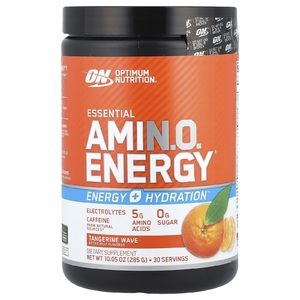 Optimum Nutrition, ESSENTIAL AMIN.O. ENERGY + ELECTROLYTES, Tangerine Wave, 285 г (10,05 унции)