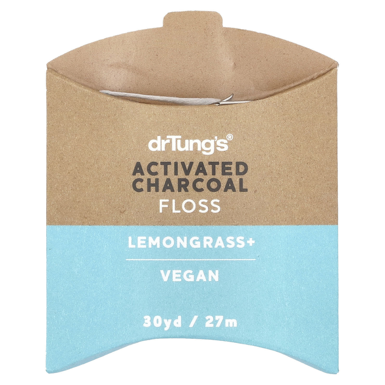 Dr. Tung's, Ecosentials ™, веганская нить Smart Floss®, лемонграсс, 27 м (30 ярдов)