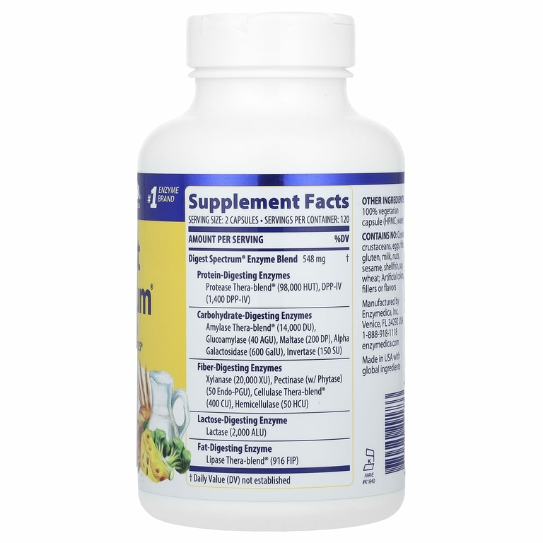 Enzymedica, Digest Spectrum®, 240 капсул