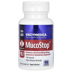 Enzymedica, MucoStop, 96 капсул