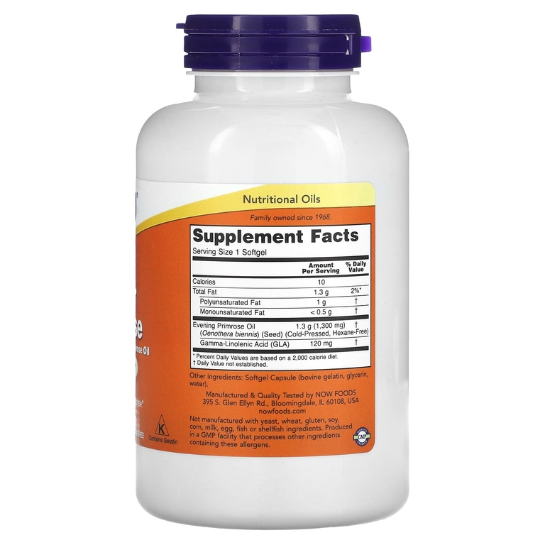 NOW Foods, Super Primrose, масло примулы вечерней, 1300 мг, 120 капсул