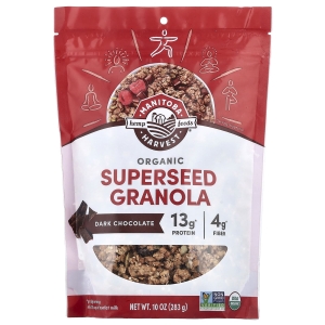 Manitoba Harvest, органическая гранола из суперсемена, темный шоколад, 283 г (10 унций) (Товар снят с продажи) 