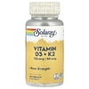 Solaray, витамины D3 и K2, без сои, 120 вегетарианских капсул