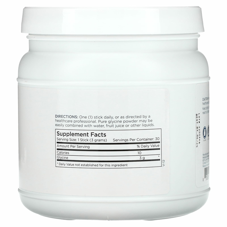 Metabolic Maintenance, глицин, палочки, 30 палочек по 3 г